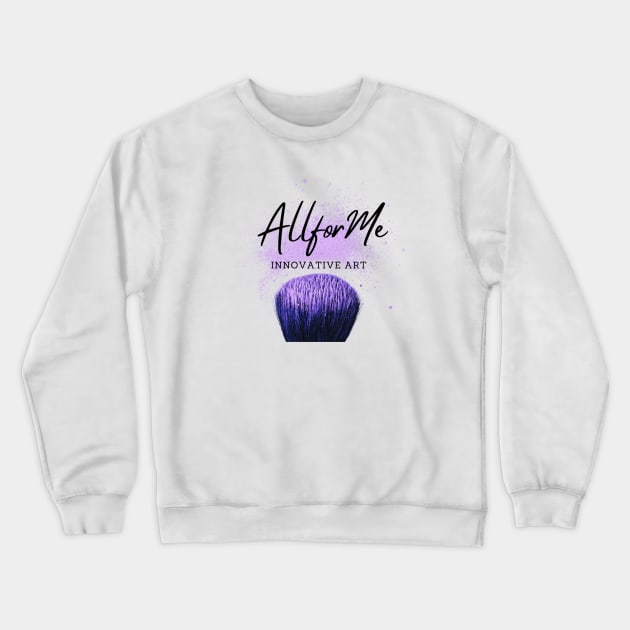 Inovative Art Brush Design Crewneck Sweatshirt by AllForMe